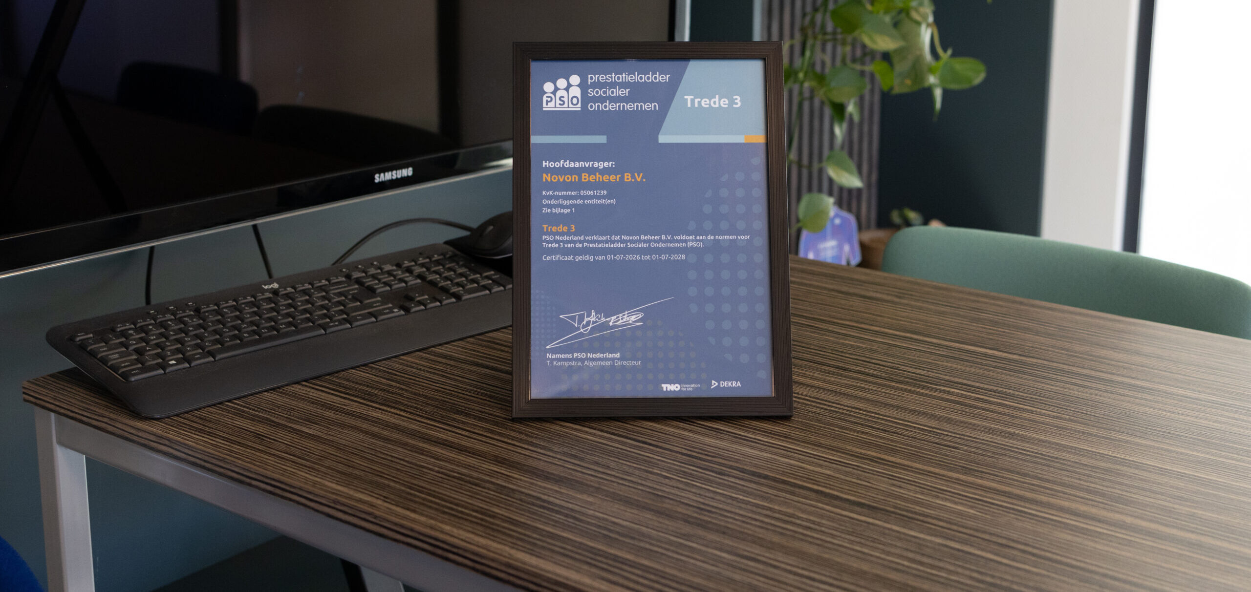 Ons PSO Trede 3 certificaat